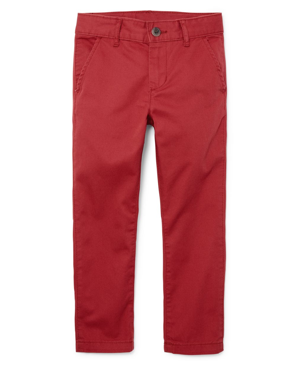 

Boys Boys Uniform Skinny Chino Pants - Red - The Children's Place