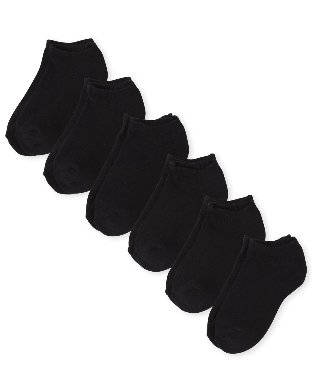 

Boys Unisex Kids Ankle Socks 6-Pack - Black - The Children's Place