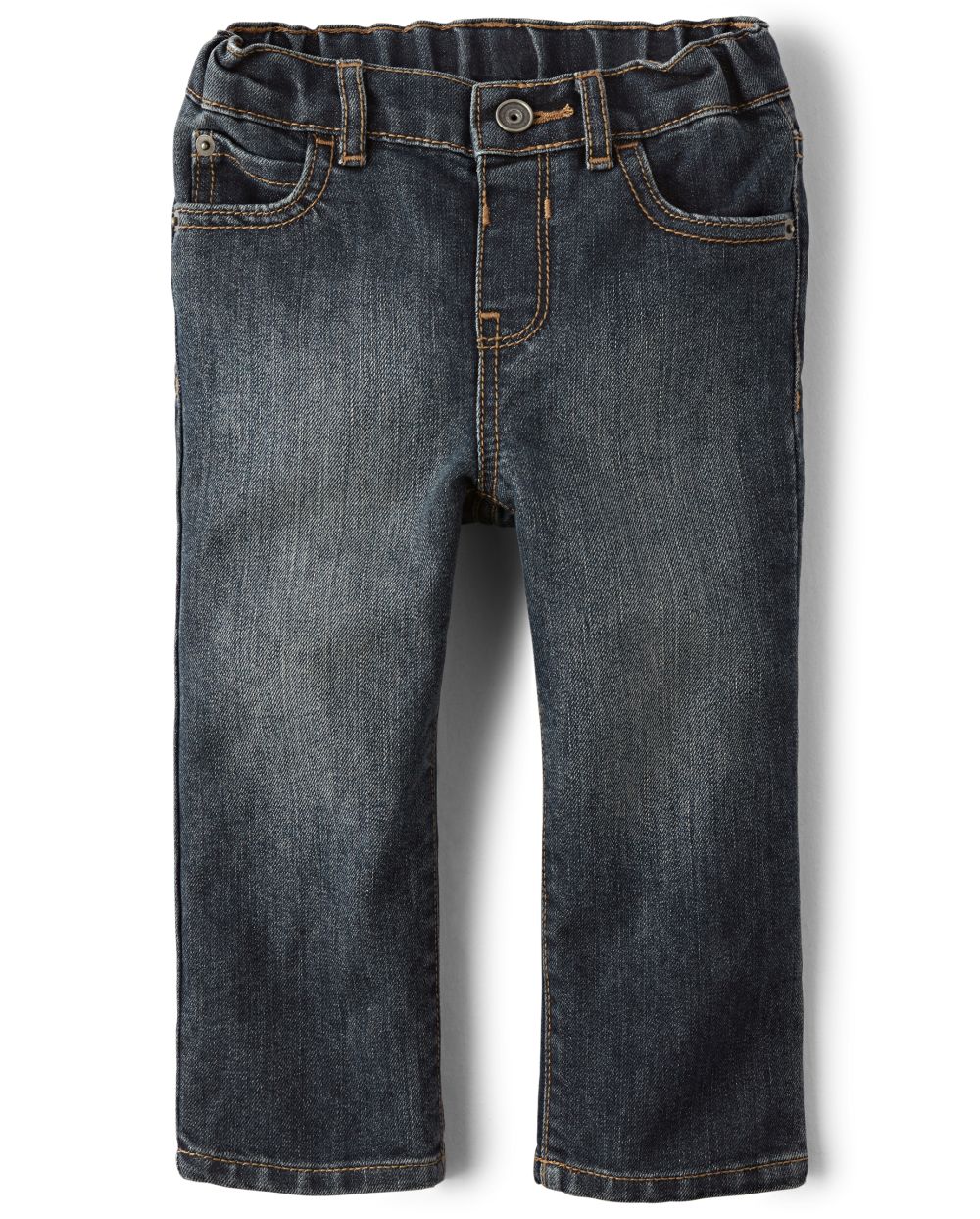 

Newborn Baby And Toddler Boys Basic Straight Jeans - Denim - The Children's Place