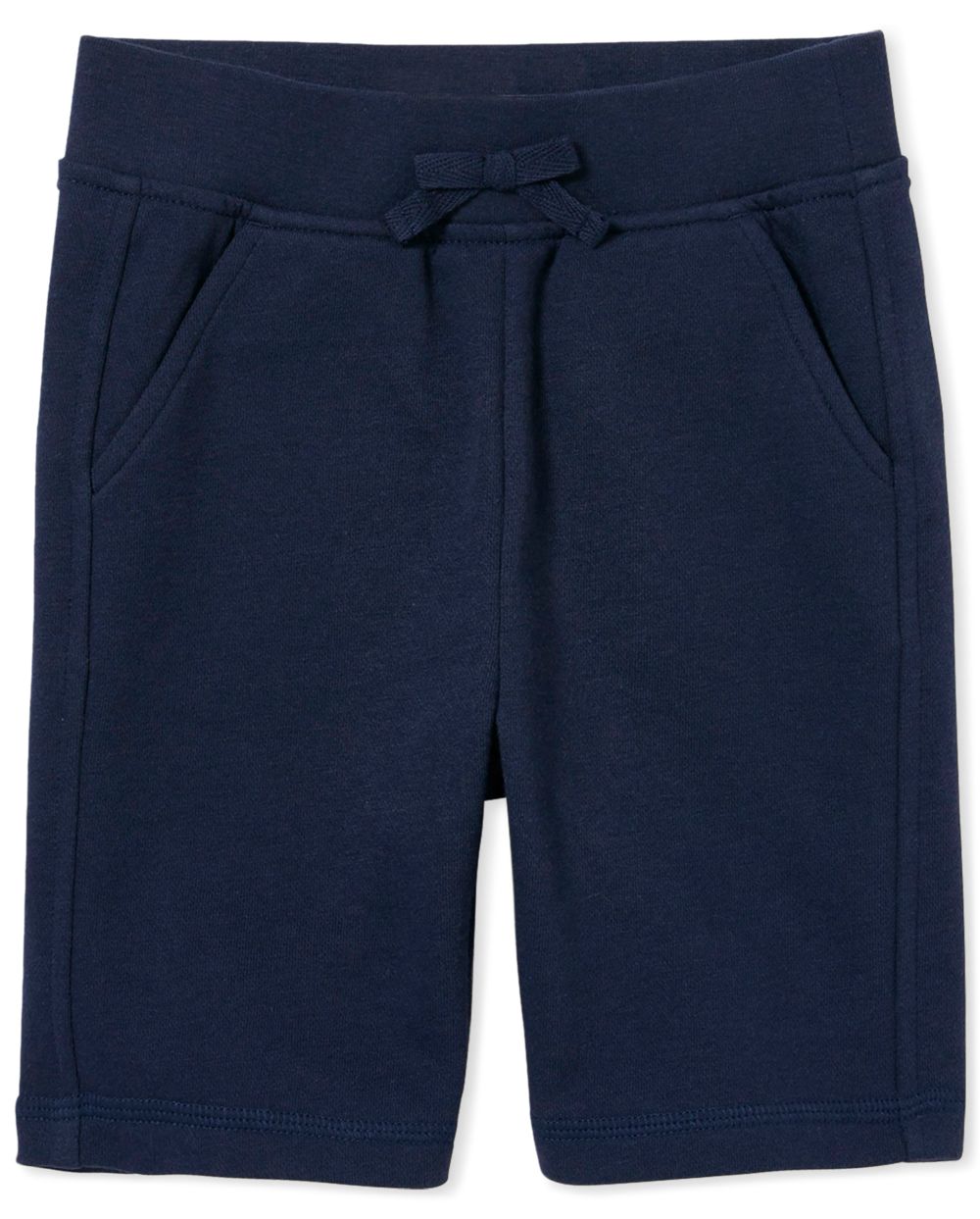 

Girls Uniform Active French Terry Shorts - Blue - The Children's Place