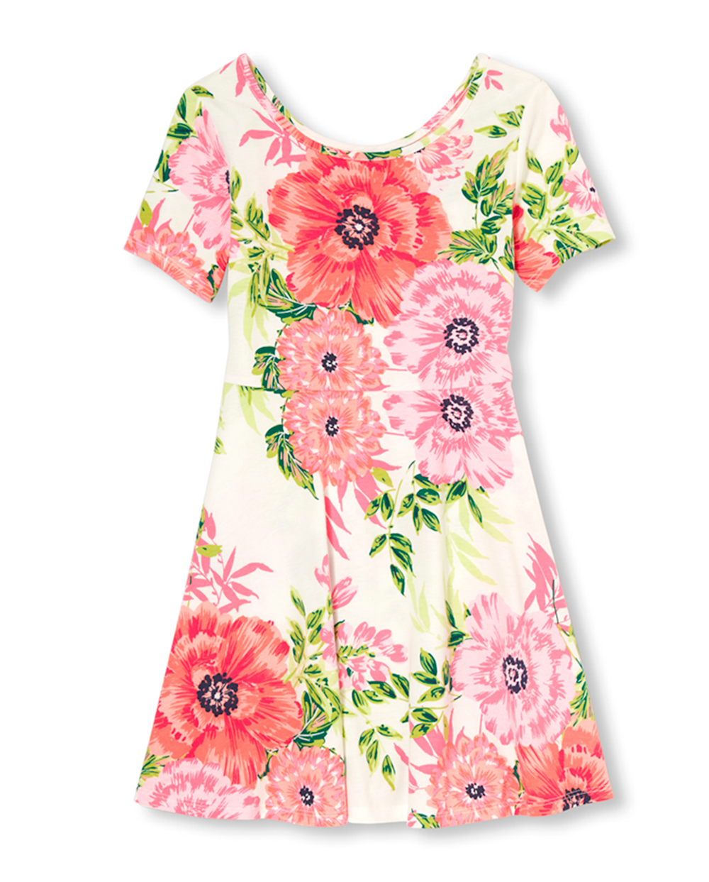 The Children’s Place Girls Floral Print Dress | Size Large (10/12) | White | Cotton/Polyester The Children’s Place Girls Floral Print Dress | Size Large (10/12) | White | Cotton/Polyester