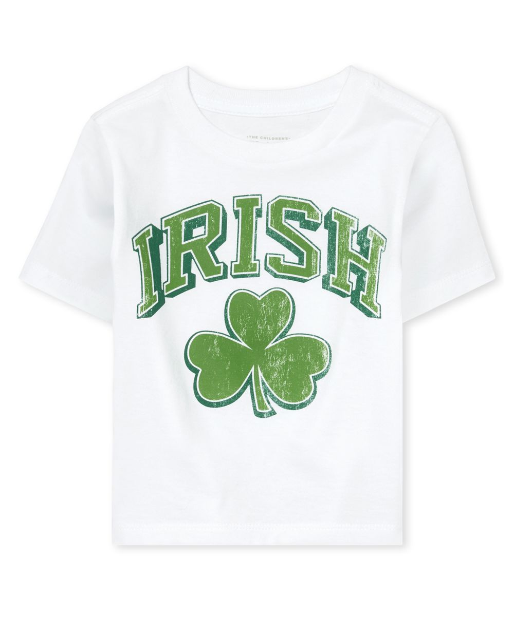 

s Unisex Baby And Toddler St. Patrick's Day Irish Shamrock Graphic Tee - White T-Shirt - The Children's Place