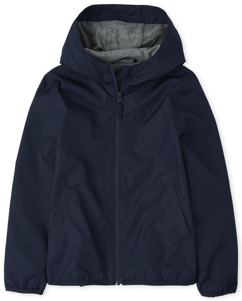 

Girls Uniform Windbreaker Jacket - Blue - The Children's Place