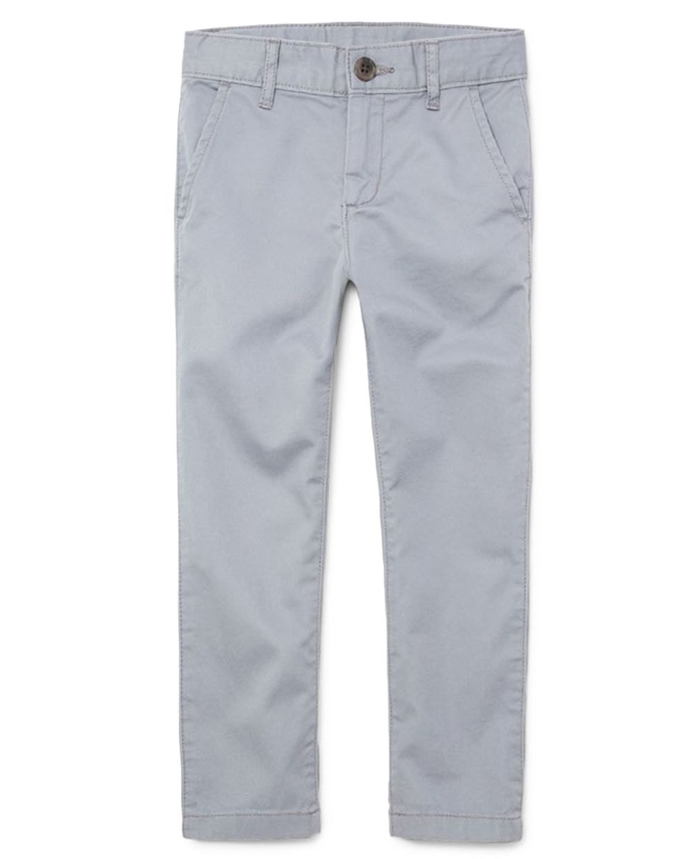 

Boys Boys Uniform Stretch Skinny Chino Pants - Gray - The Children's Place