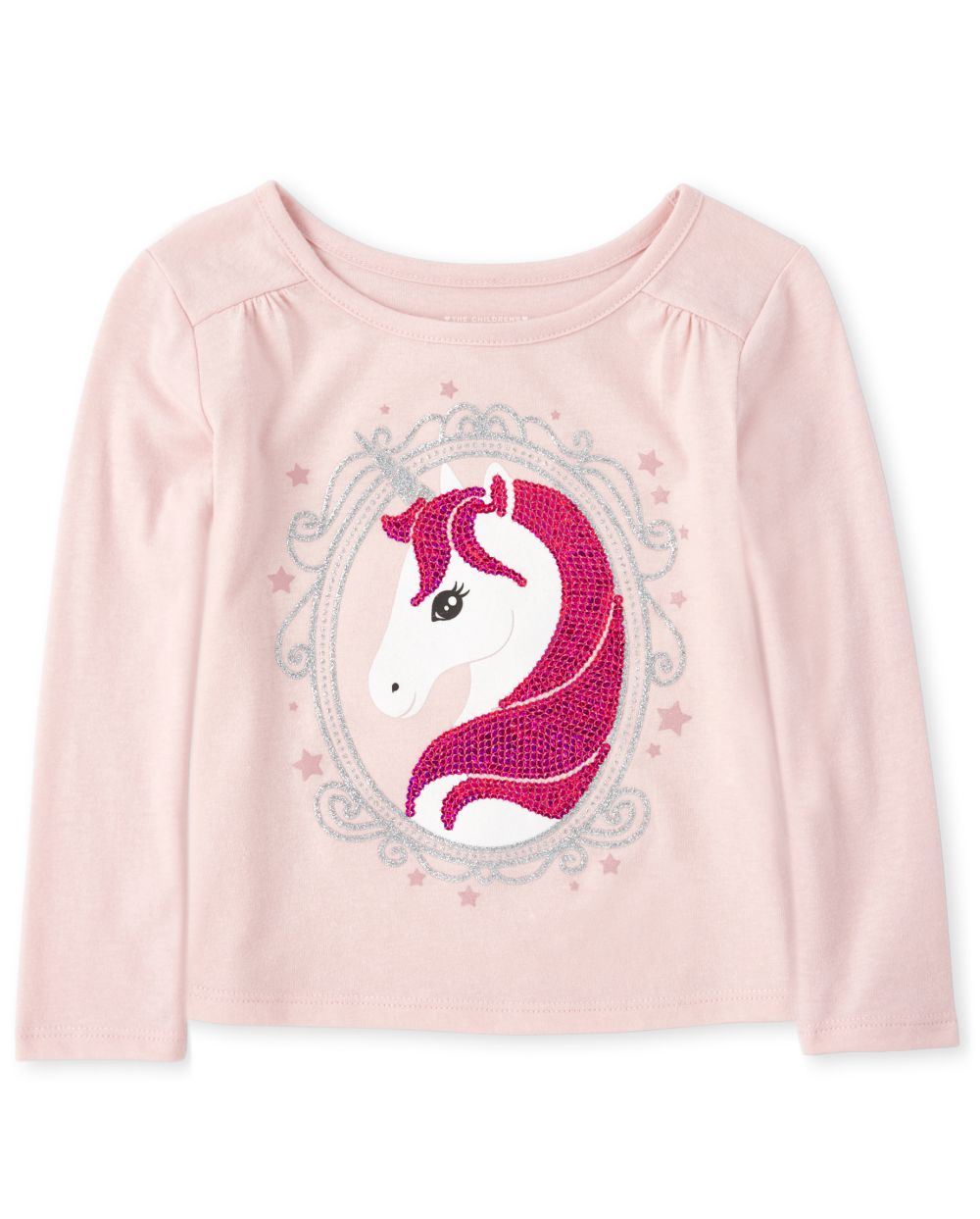 

s Baby And Toddler Embellished Top - Pink - The Children's Place