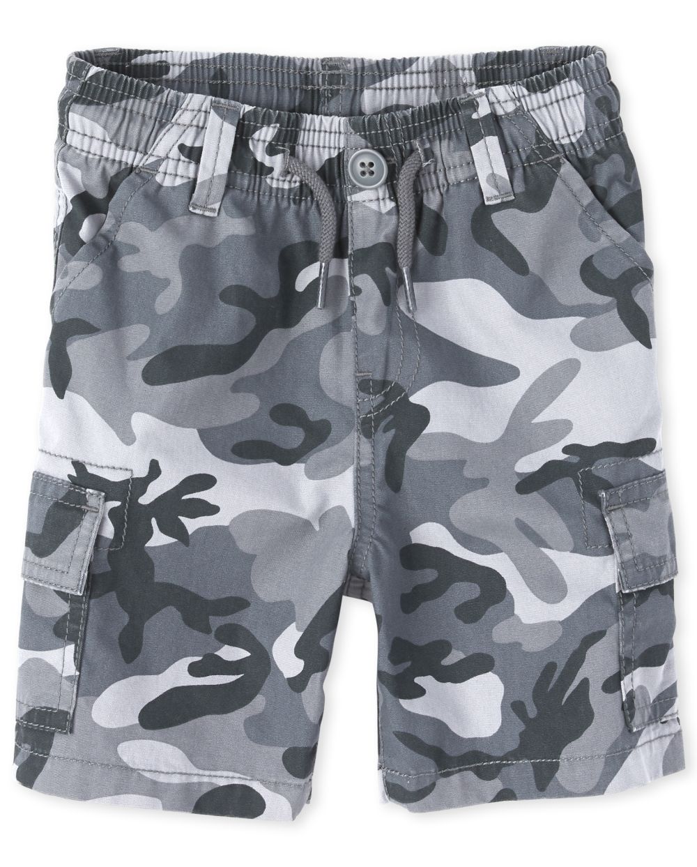 

s Baby And Toddler Boys Camo Pull On Cargo Shorts - Gray - The Children's Place