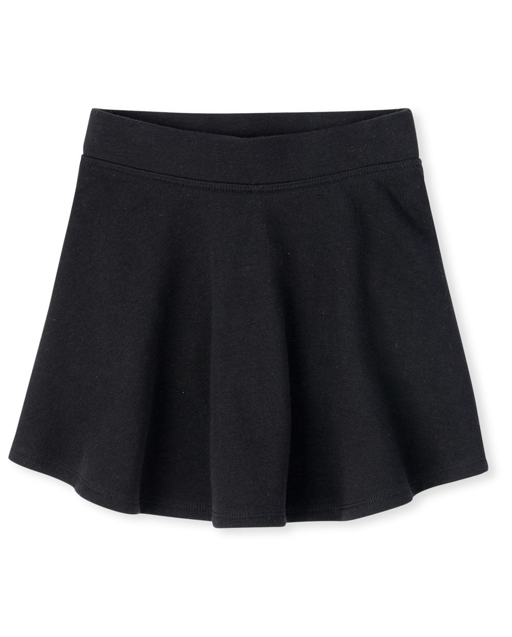 

Girls Uniform Active French Terry Skort - Black - The Children's Place