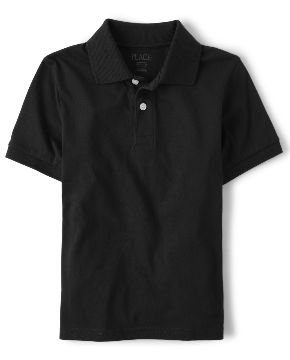 

Boys Boys Uniform Jersey Polo - Black - The Children's Place