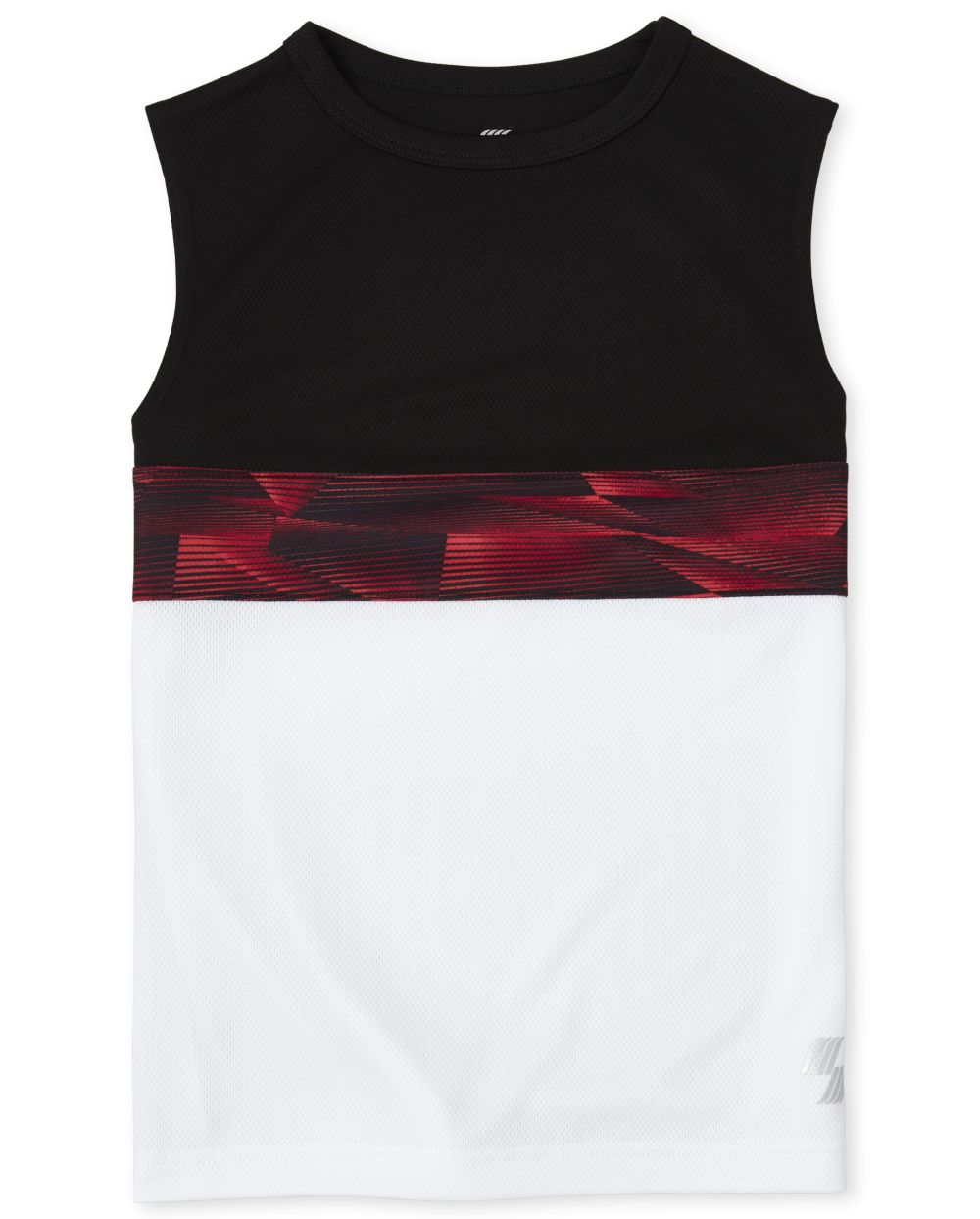 

s Boys Mix And Match Colorblock Performance Muscle Top - White - The Children's Place