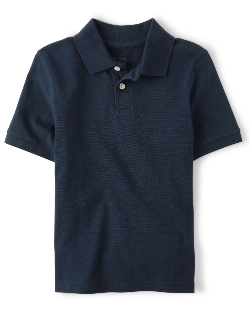 

s Boys Uniform Stain Resistant Stretch Pique Polo - Blue - The Children's Place