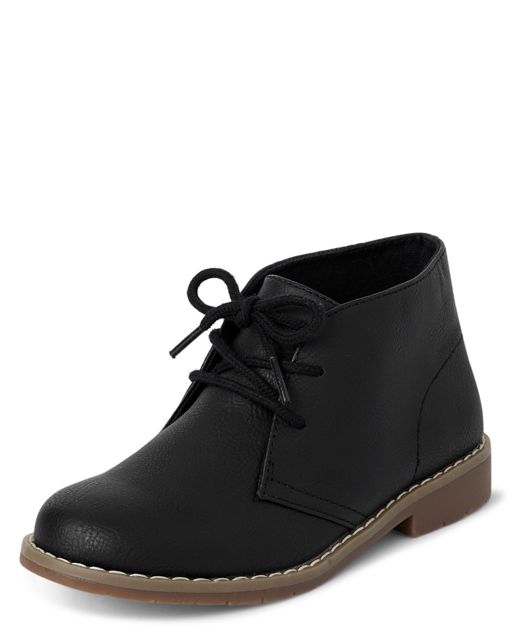 

Boys Boys Uniform Lace Up Boots - Black - The Children's Place