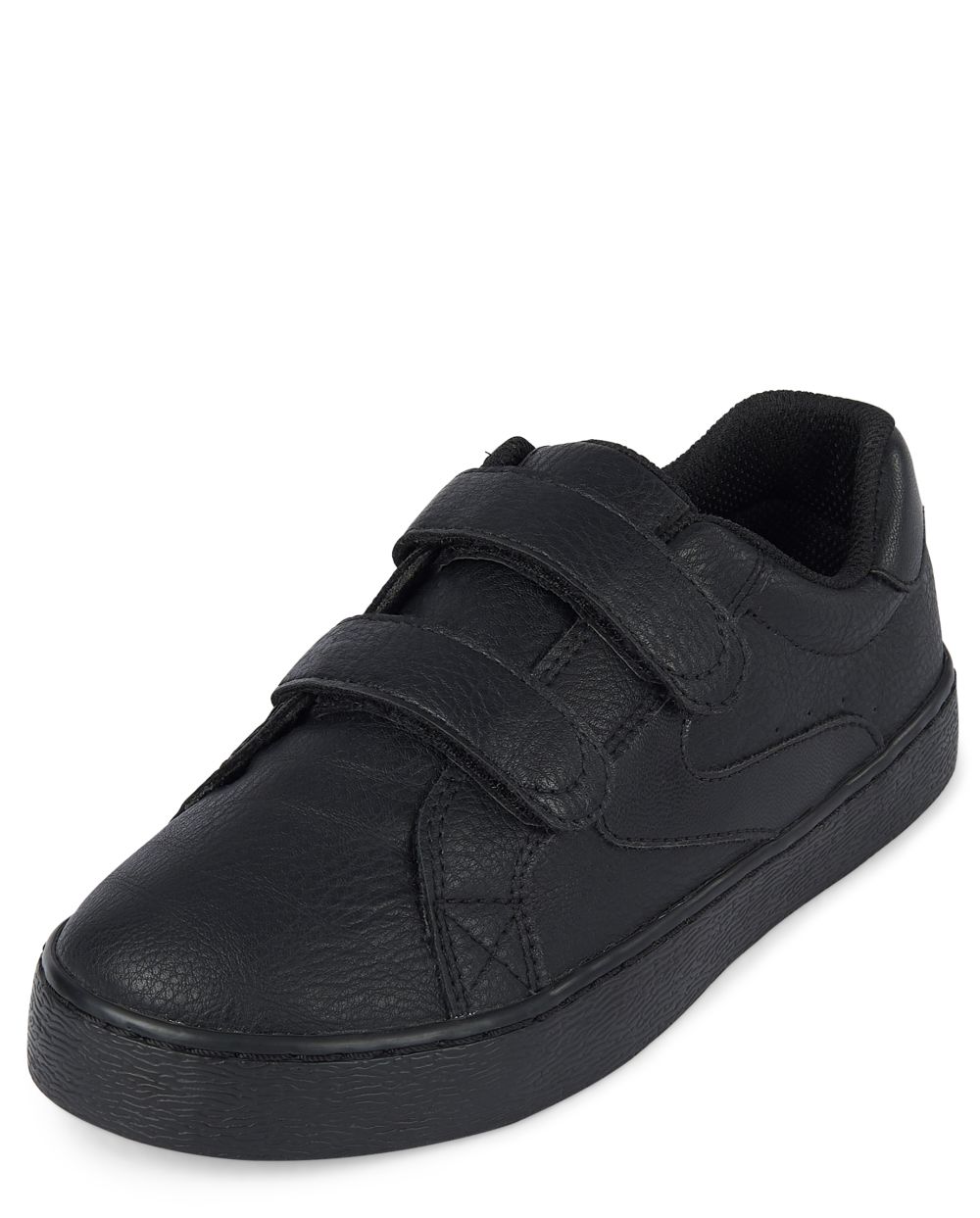 The Children's Place Boys Uniform Low Top Sneakers - Black - Youth 2