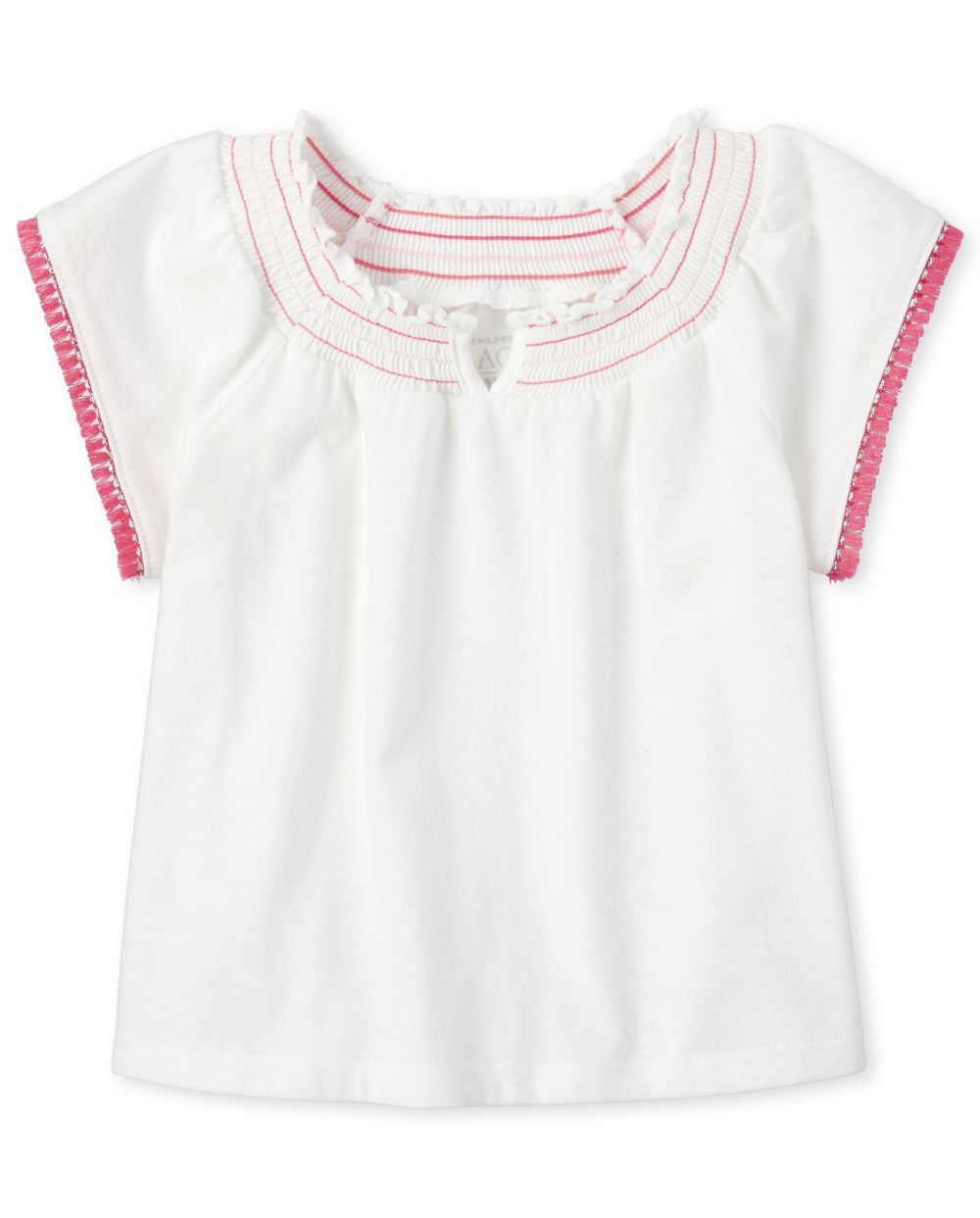 

s Baby And Toddler Tassel Top - White - The Children's Place