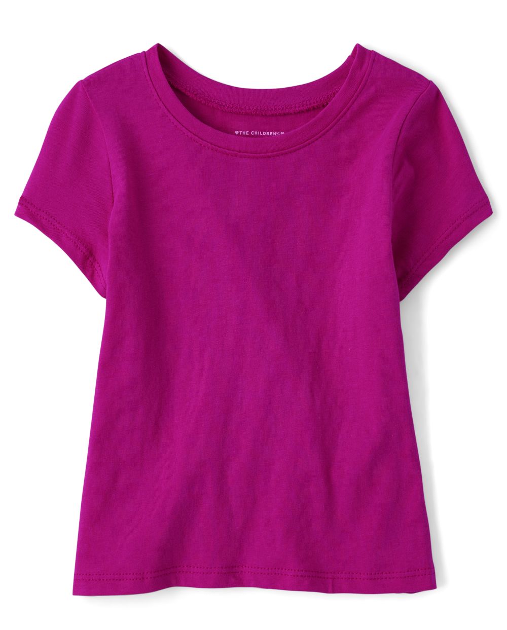 Baby And Toddler Girls Uniform Short Sleeve Basic Layering Tee