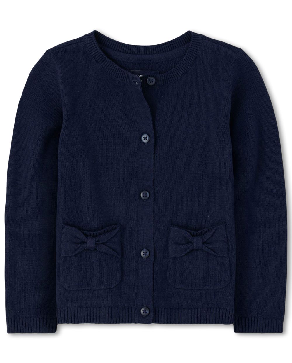 

s Toddler Uniform Bow Cardigan - Blue - The Children's Place