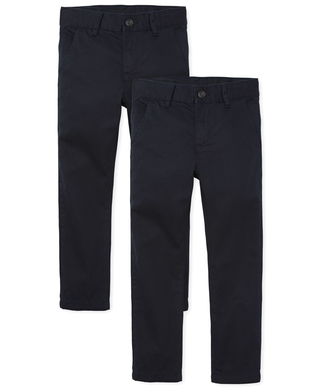 

Boys Boys Uniform Skinny Chino Pants 2-Pack - Blue - The Children's Place