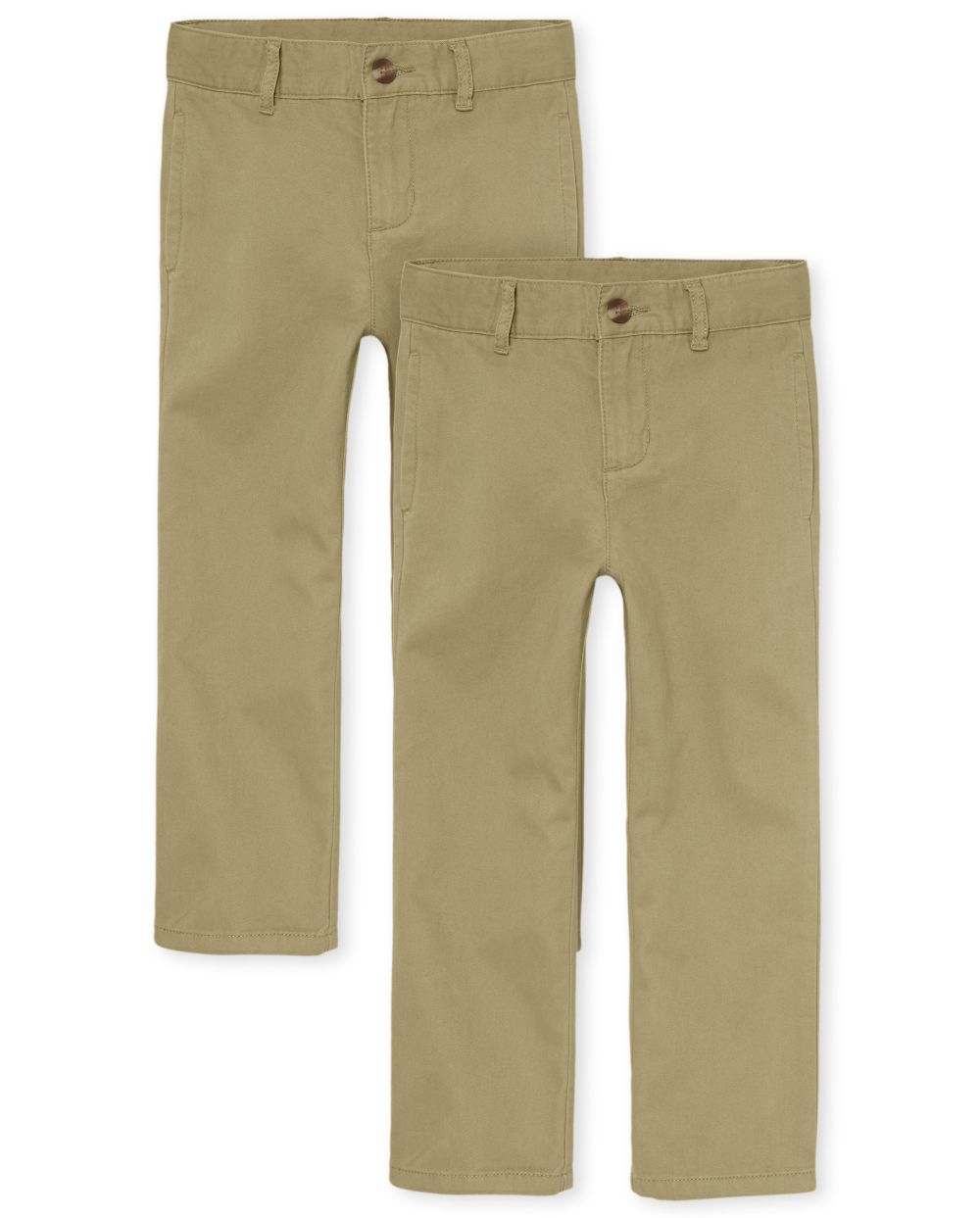 Boys Boys Uniform Chino Pants 2-Pack - Tan - The Children's Place