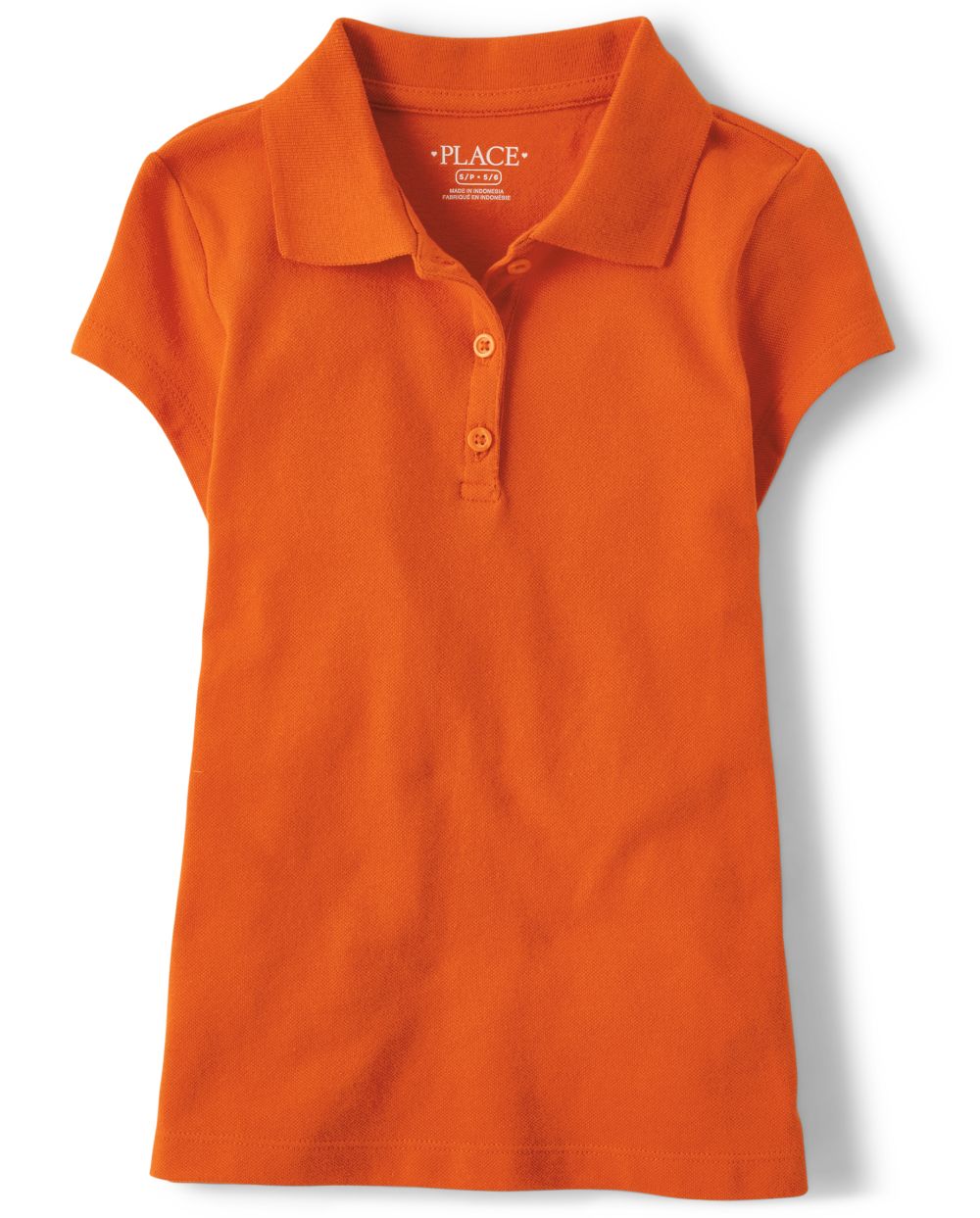 

s Uniform Pique Polo - Orange - The Children's Place