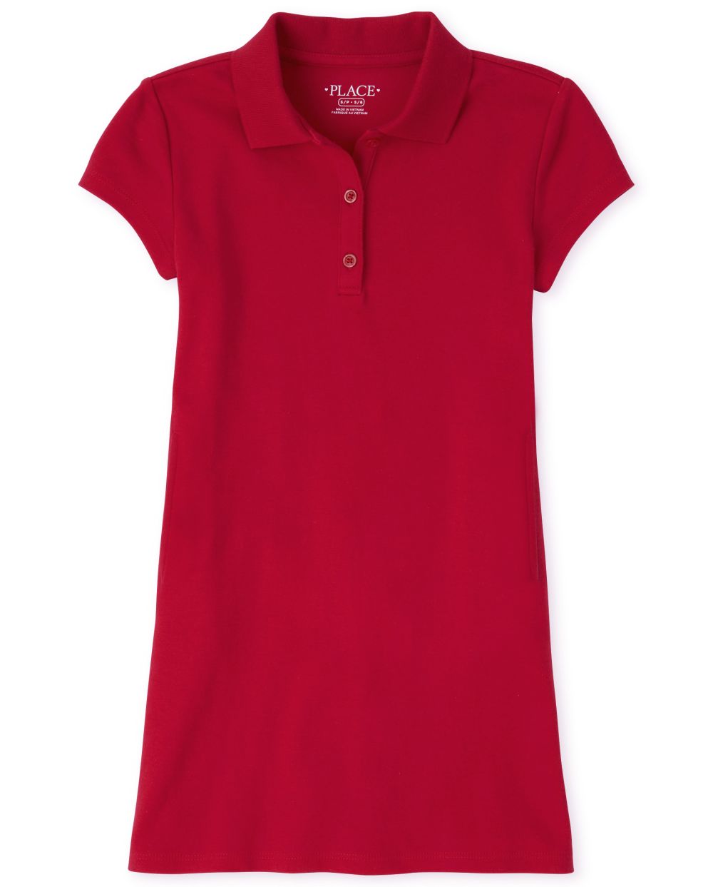 

Girls Uniform Polo Shift Dress - Red - The Children's Place