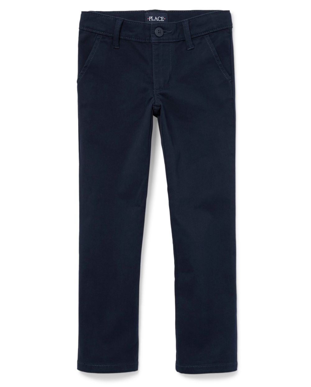 

Girls Uniform Stain And Wrinkle Resistant Skinny Perfect Pants - Blue - The Children's Place