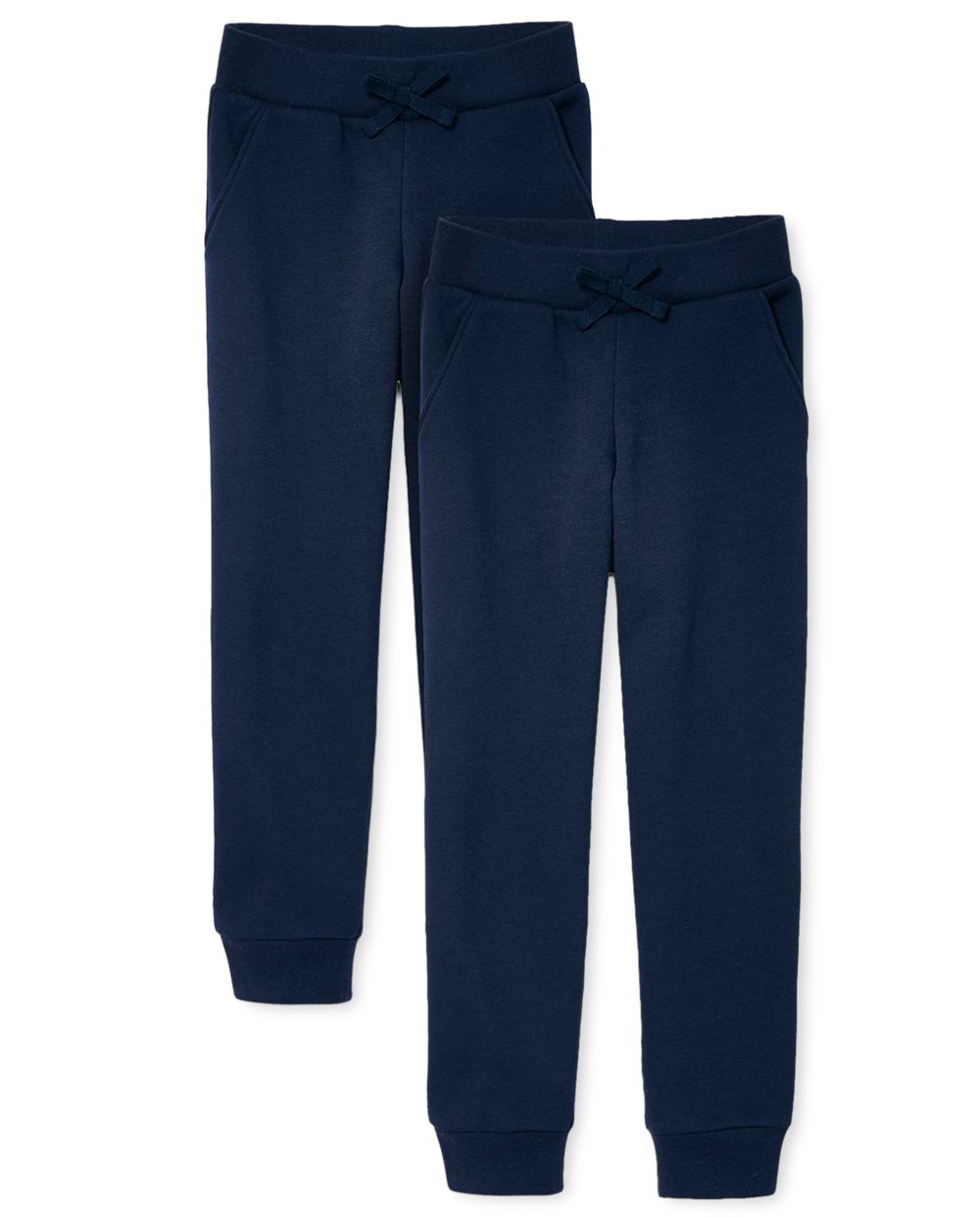 Girls Uniform Active Fleece Jogger Pants 2Pack