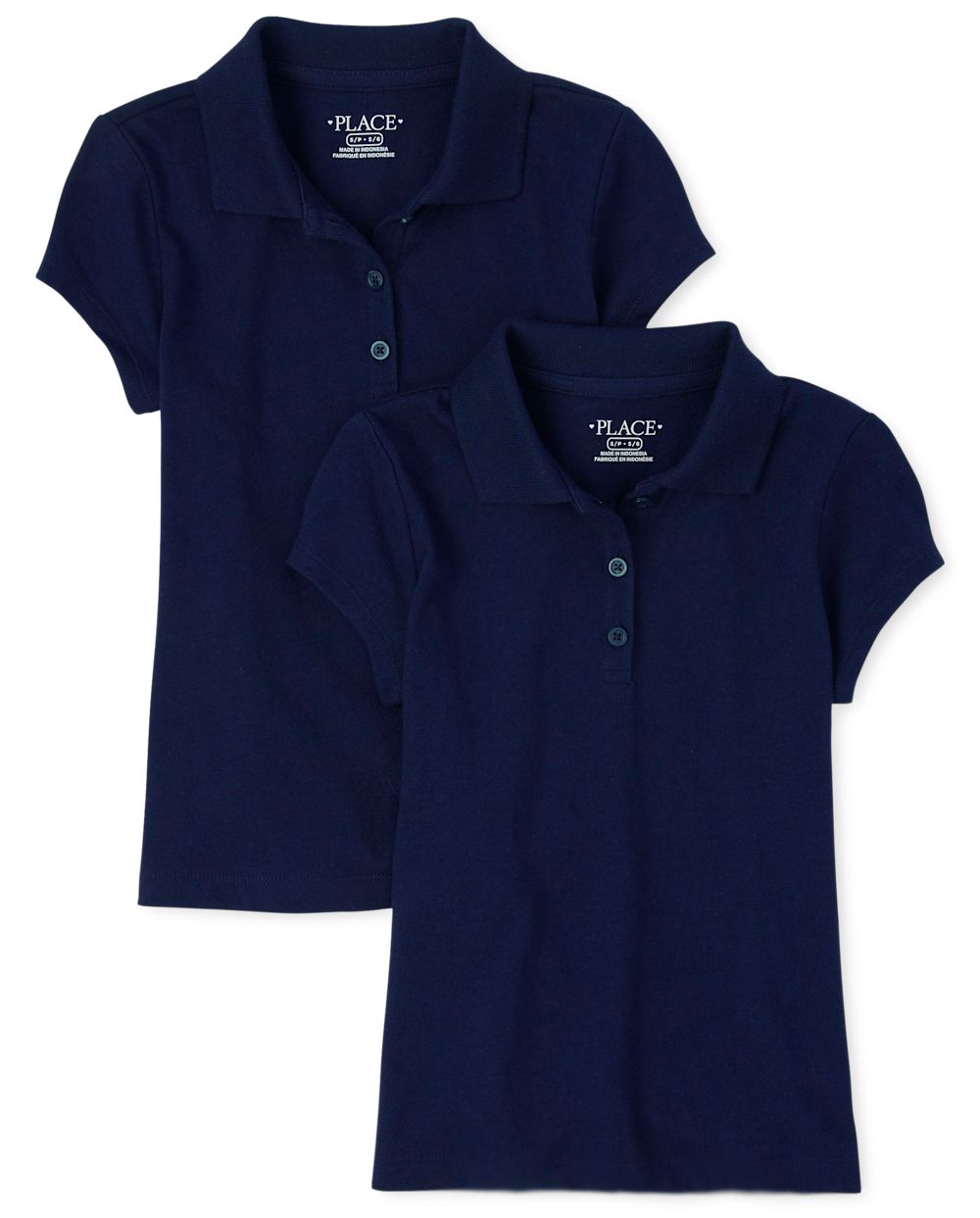 

s Uniform Soft Jersey Polo 2-Pack - Blue - The Children's Place