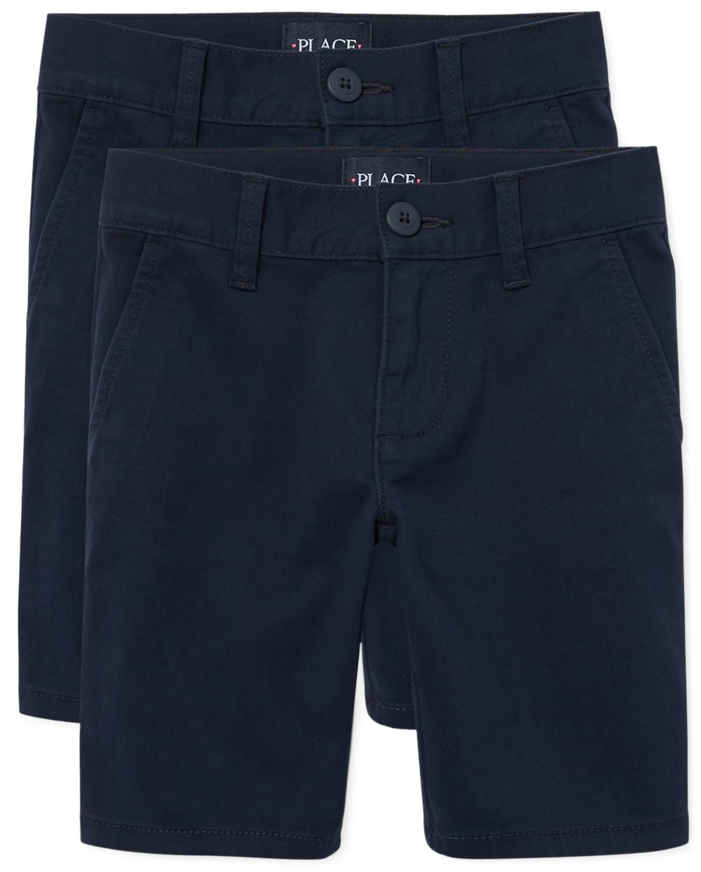 

Girls Uniform Chino Shorts 2-Pack - Blue - The Children's Place