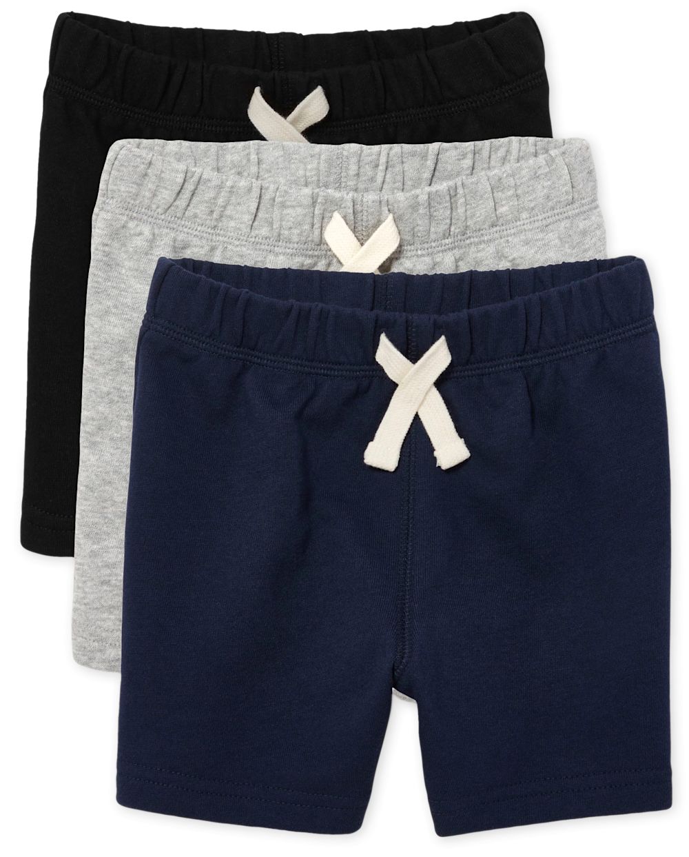 Baby And Toddler Boys Knit Shorts 3-Pack