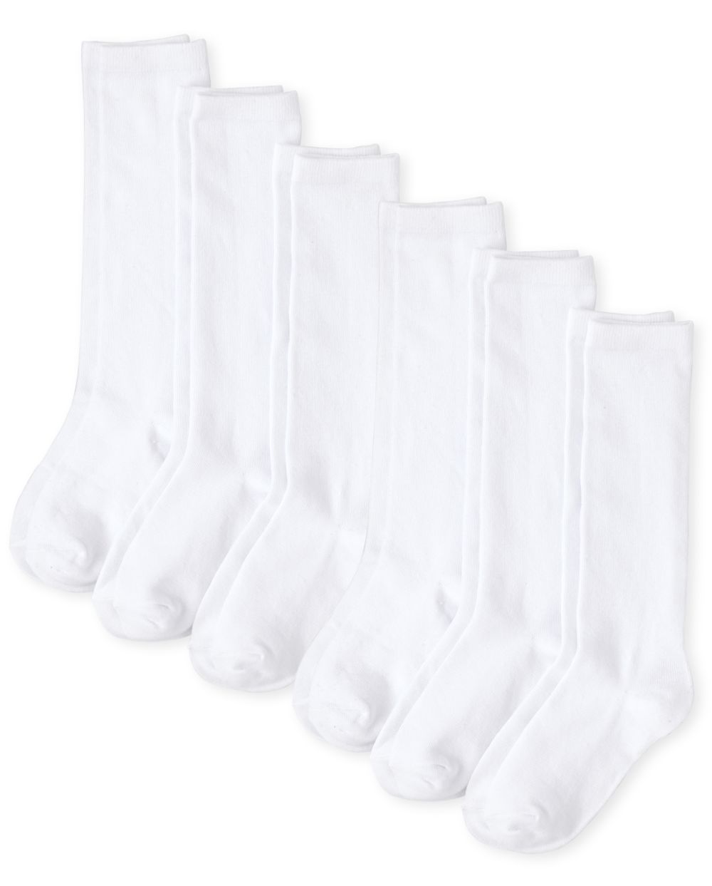 Girls Knee Socks 6-Pack
