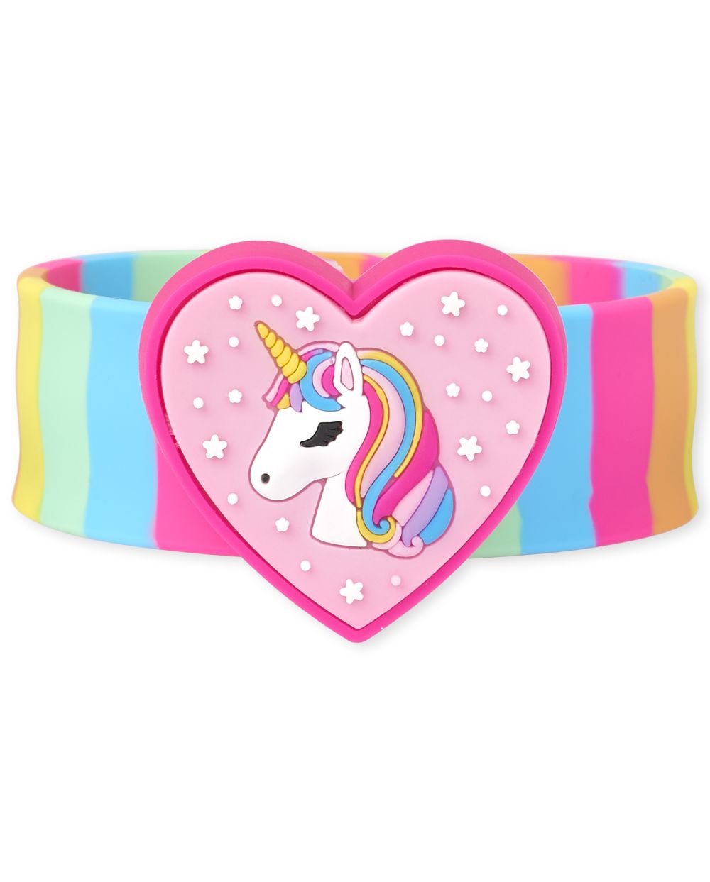 

Girls Light Up Rainbow Unicorn Slap Bracelet - Multi - The Children's Place