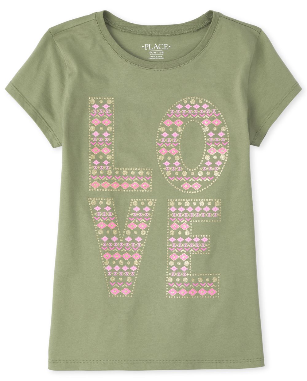 

s Love Graphic Tee - Green T-Shirt - The Children's Place