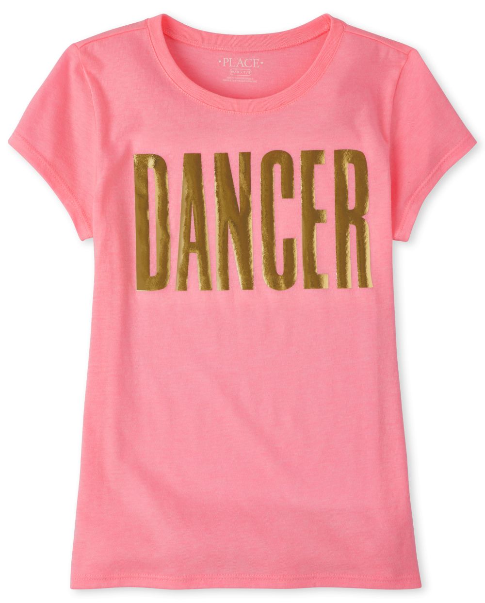 

Girls Glitter Dancer Graphic Tee - Pink T-Shirt - The Children's Place