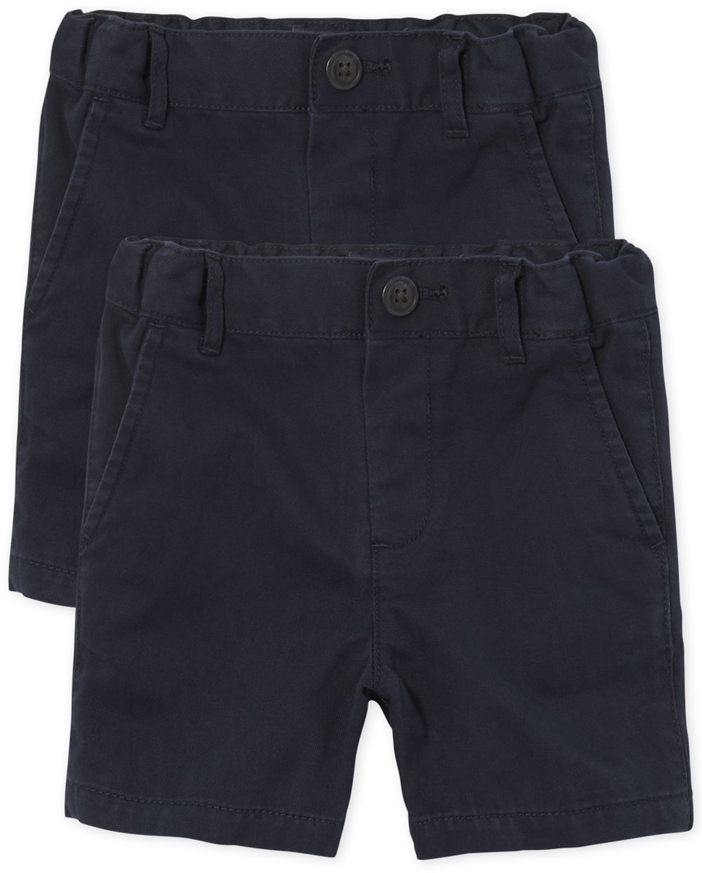

s Baby And Toddler Boys Uniform Chino Shorts 2-Pack - Blue - The Children's Place
