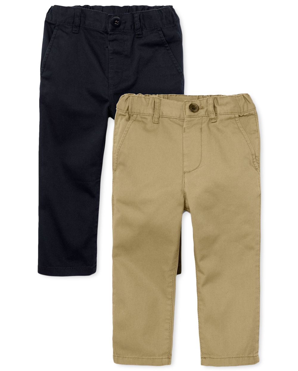 Baby And Toddler Boys Uniform Skinny Woven Chino Pants 2Pack
