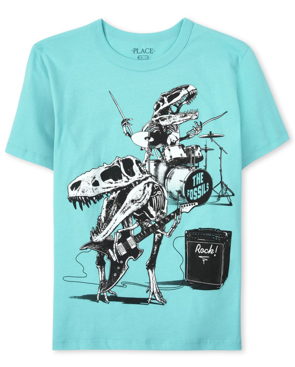 

s Boys Dino Band Graphic Tee - Green T-Shirt - The Children's Place