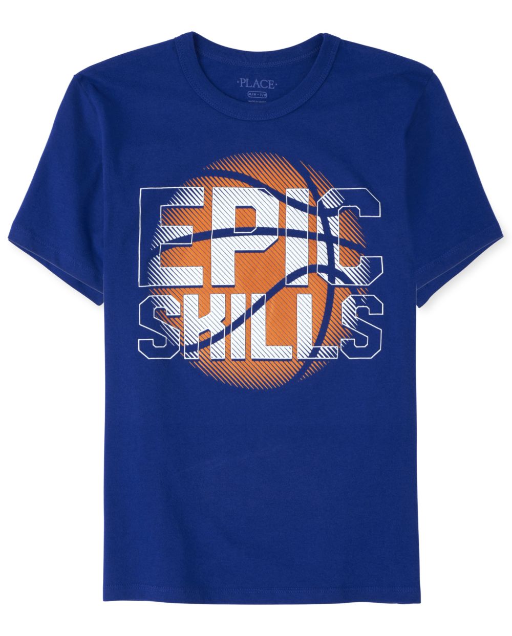 

s Boys Basketball Graphic Tee - Blue T-Shirt - The Children's Place