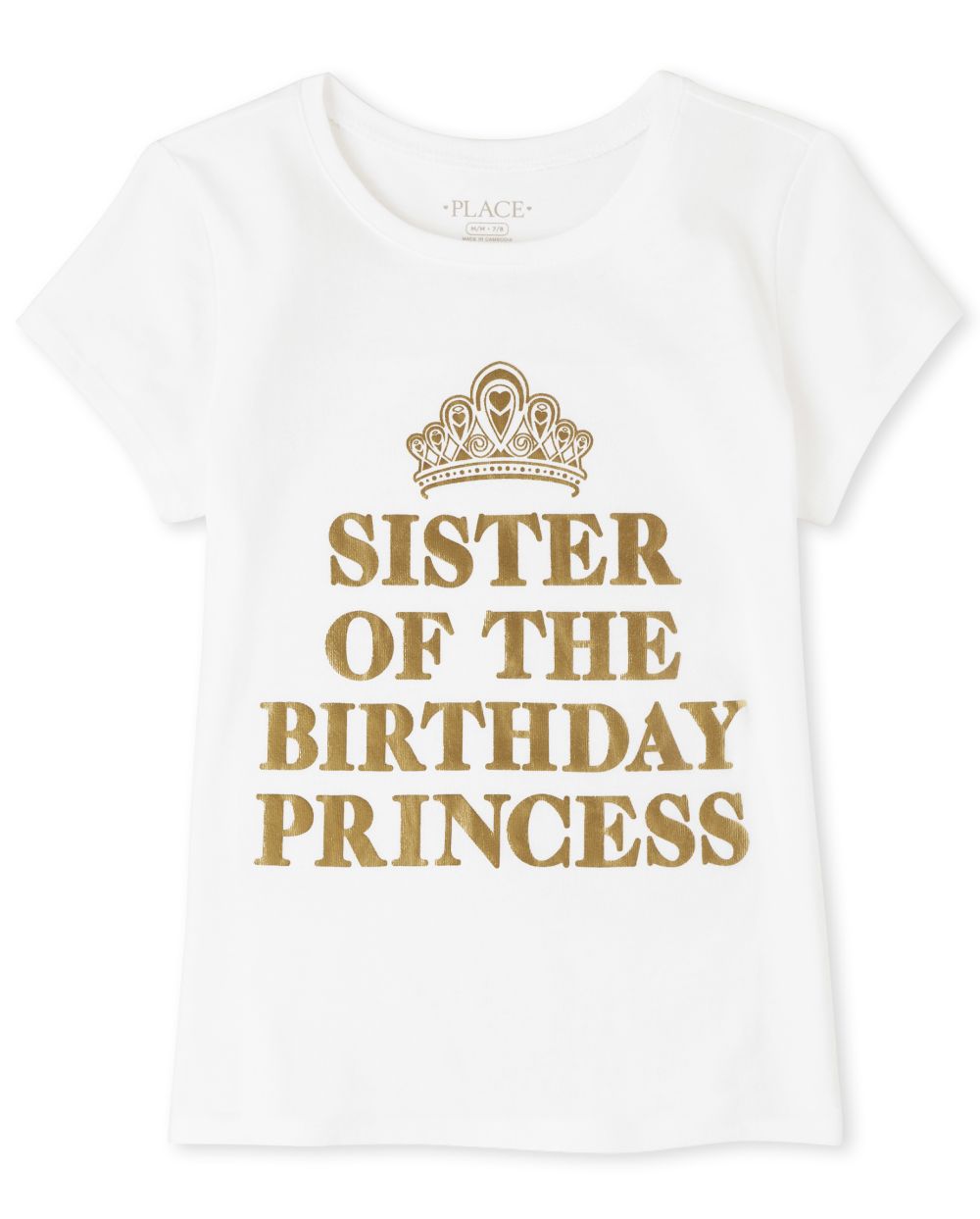 

s Foil Sister Graphic Tee - White T-Shirt - The Children's Place