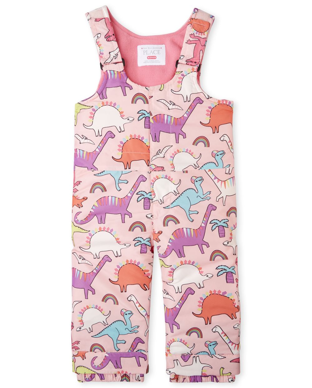 

s Toddler Print Snow Overalls - Pink - The Children's Place
