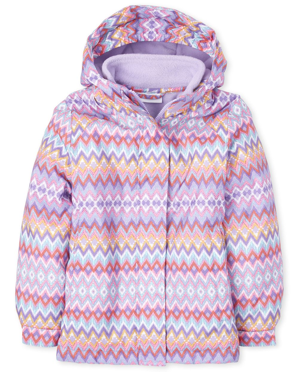 

Girls Print 3 In 1 Jacket - Purple - The Children's Place