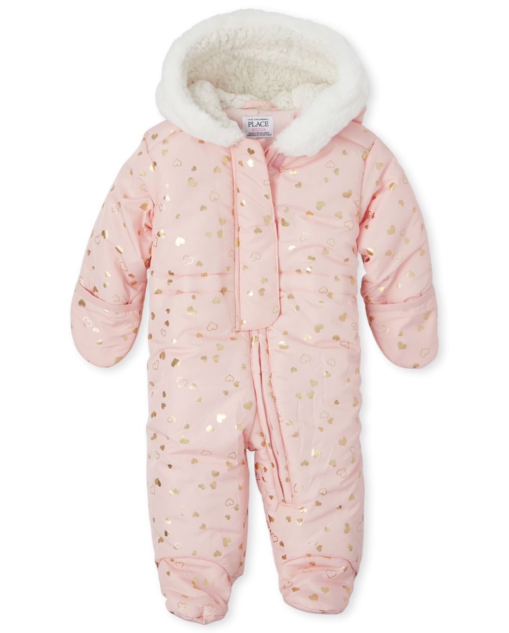 s Baby Print Snowsuit - Pink - The Children's Place