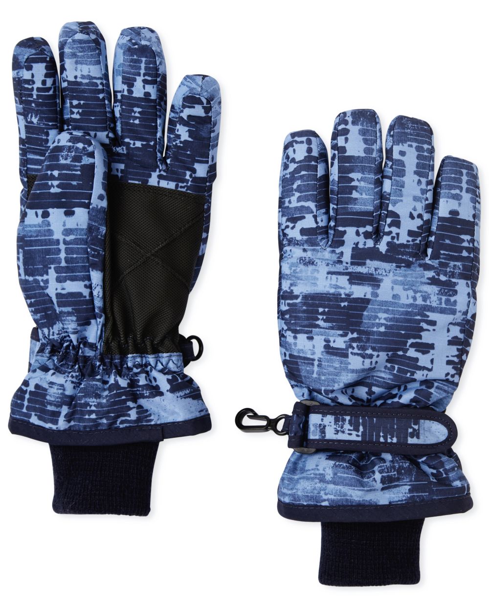 

Boys Boys Print Ski Gloves - Blue - The Children's Place