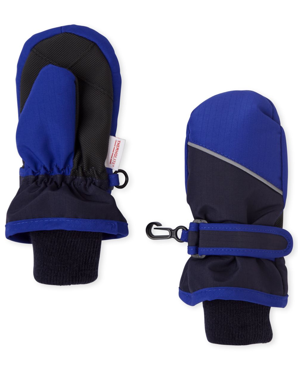 

s Toddler Boys Colorblock Ski Mittens - Blue - The Children's Place