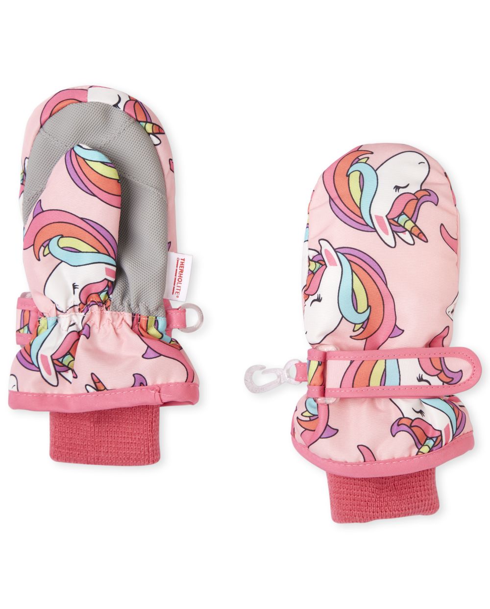

s Toddler Unicorn Ski Mittens - Pink - The Children's Place