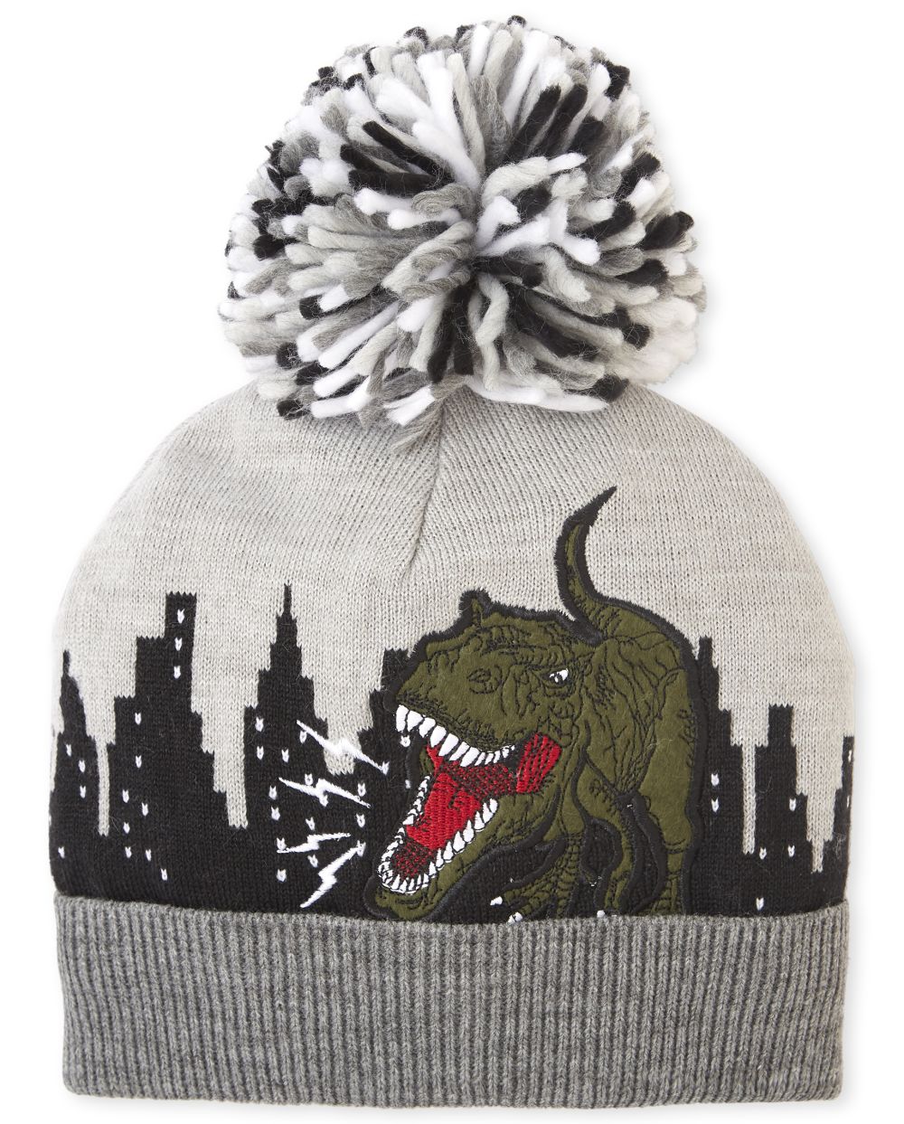 

Boys Boys Dino Pom Pom Beanie - Multi - The Children's Place
