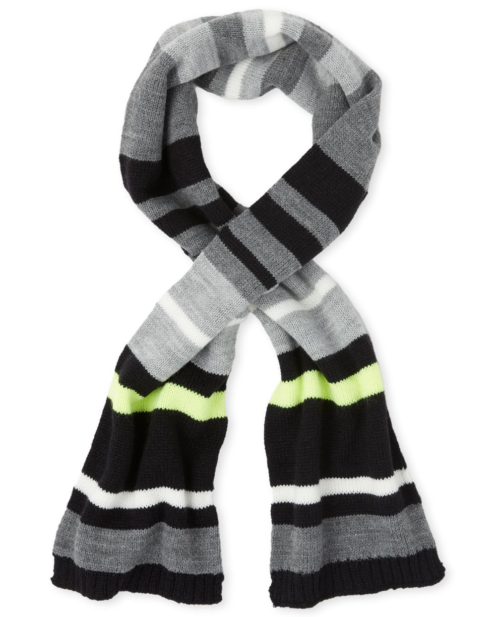 Boys Boys Striped Scarf - Black - The Children's Place