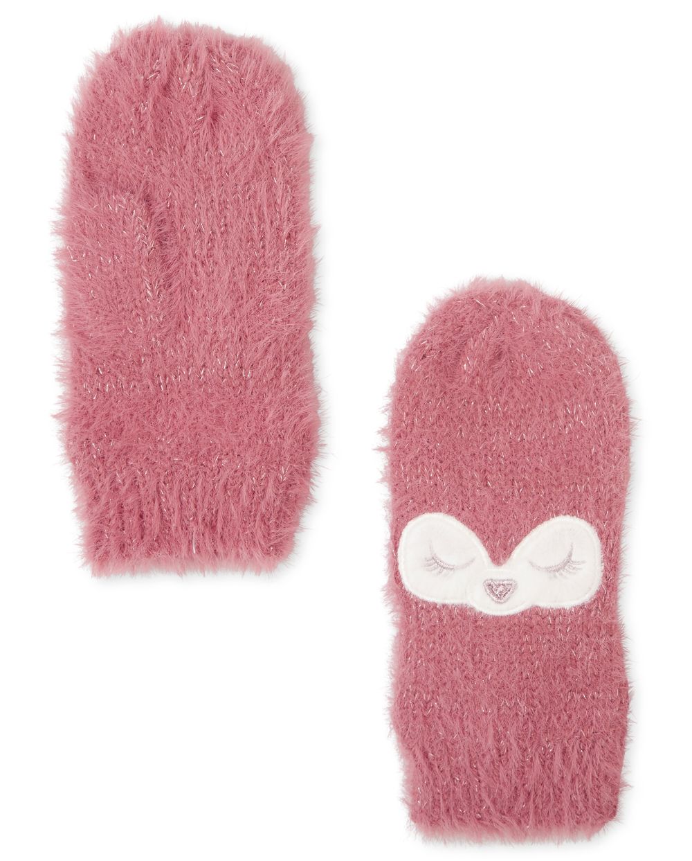 

Girls Fox Mittens - Pink - The Children's Place