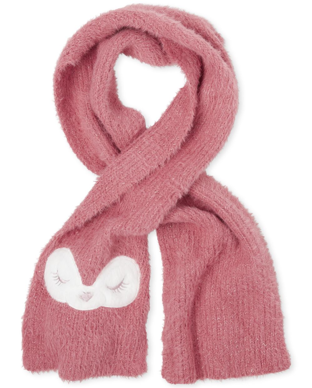 

Girls Fox Scarf - Pink - The Children's Place