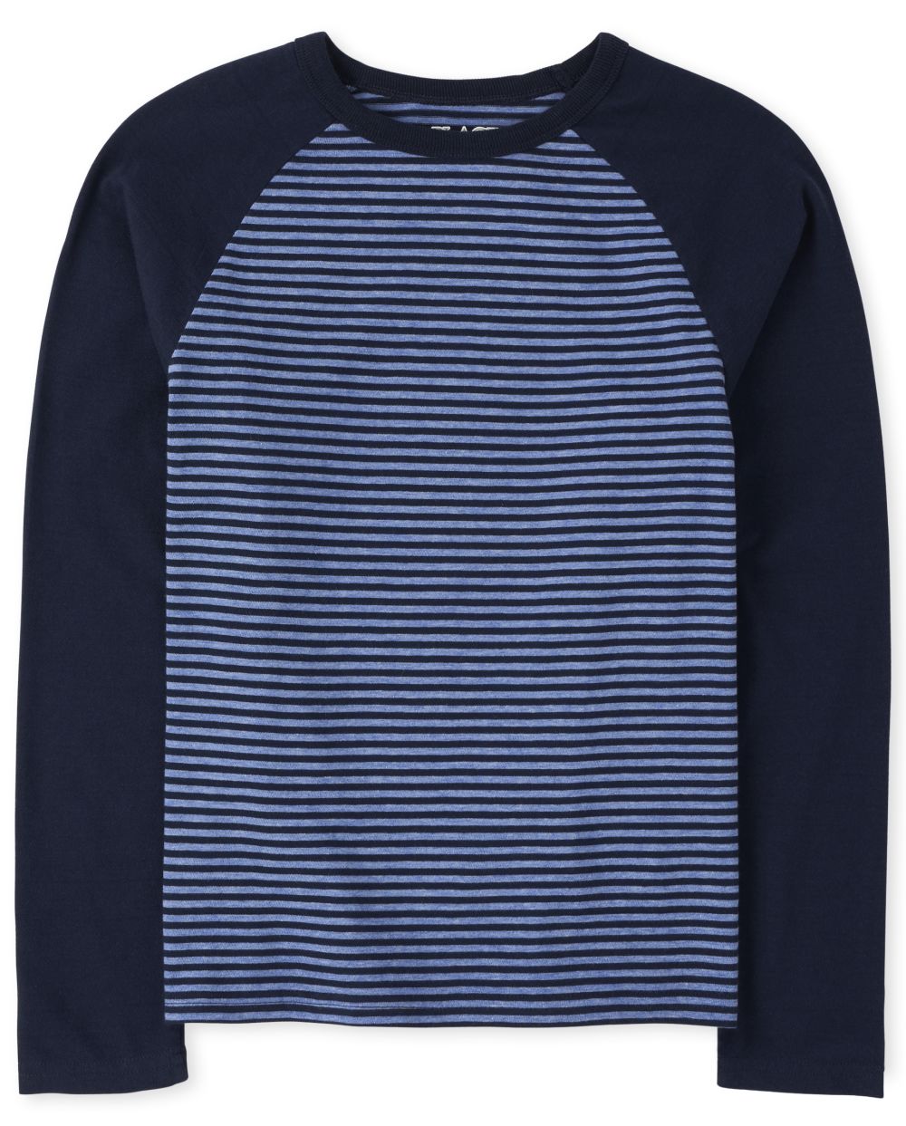 

s Boys Striped Raglan Top - Blue - The Children's Place