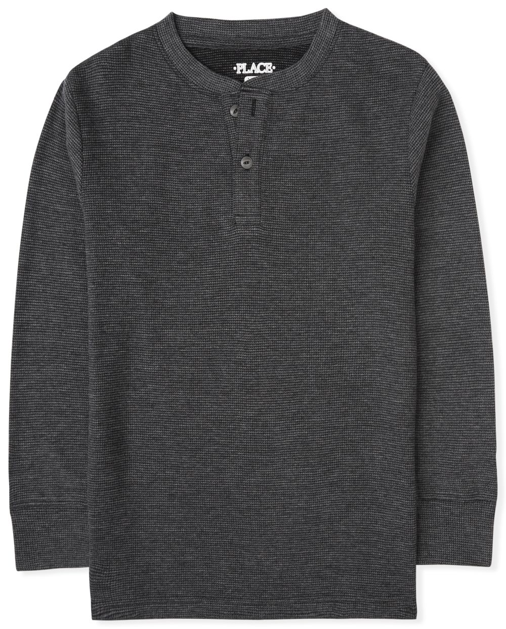 

Boys Boys Thermal Henley Top - Gray - The Children's Place