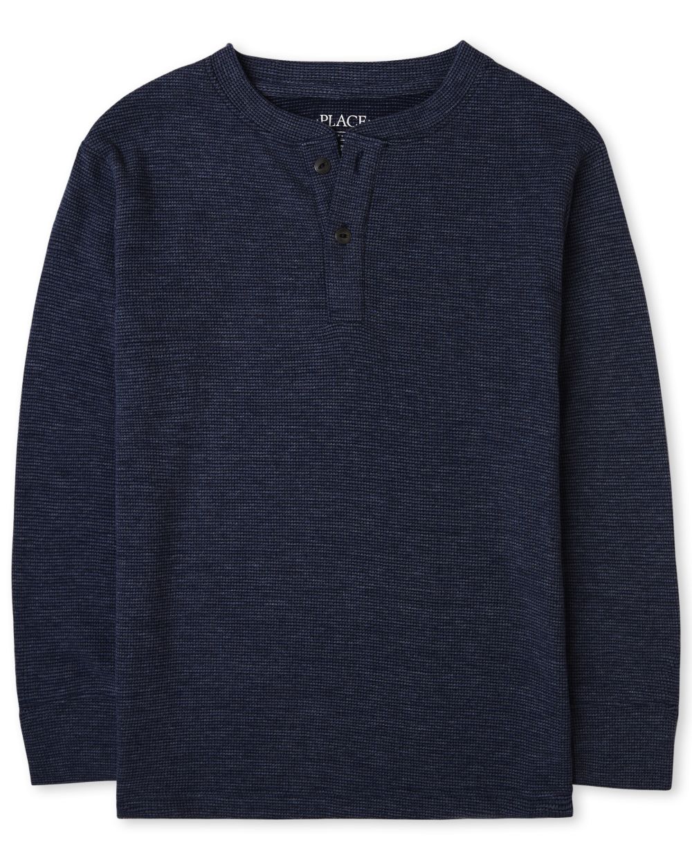 

Boys Boys Thermal Henley Top - Blue - The Children's Place